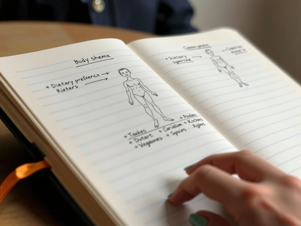 Carnet de notes annoté manuellement